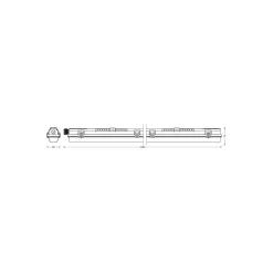 Ledvance LED Allmänbruksarmatur Vattentät Fukttät Armatur Submarine 20W 2300lm - 840 Kallvit | 150cm - incl. LED Rör