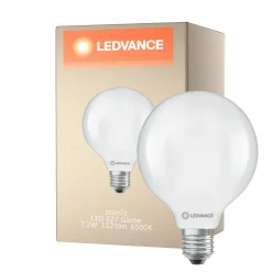 Ledvance LED Classic Globe E27 Matt 7.2W 1521lm - 865 Dagsljus | Ersättare 100W