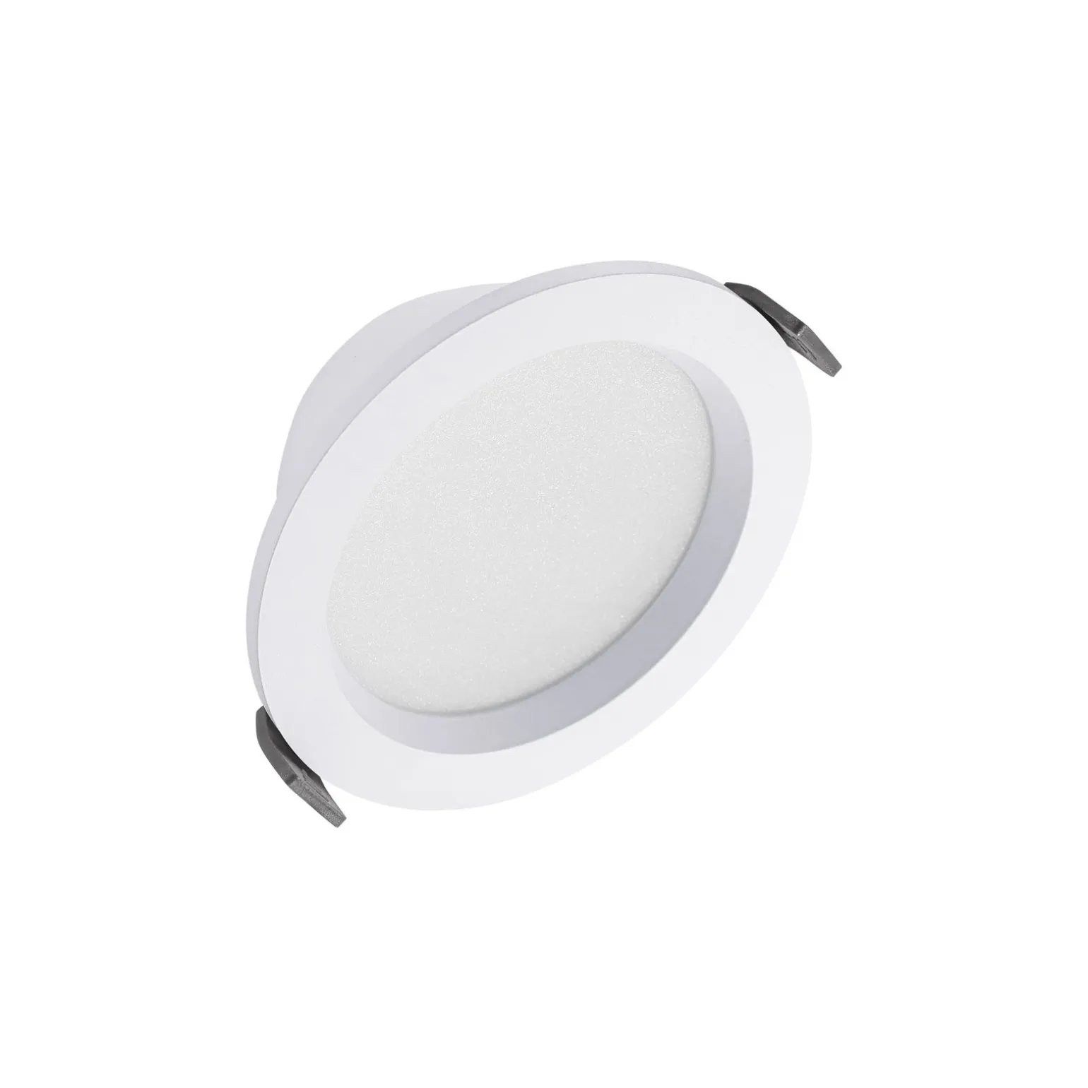 Ledvance LED Downlight Comfort Opal Aluminium Vit 13W 1430lm 180D - 930-940 CCT | 116mm - Utskärning 100mm - IP44 - Bästa Färgåtergivning - Zigbee Dimbar