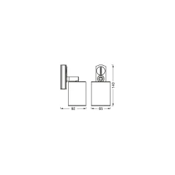 Ledvance LED 1-Fas Skenspot Vit 8W 250lm - 830-865 Justerbar Vit