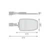 Ledvance LED Gatubelysning Area Large RV35ST Aluminium Grå 90W 12150lm 155X69D - 740 Kallvit | IP66 - Asymmetrisk