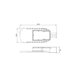 Ledvance LED gatubelysning Eco Area 90W 11250lm - 830 Varm Vit | IP66