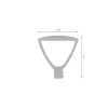 Ledvance LED Gatubelysning Urban Lykta Grå 15-29W 1830-3538lm 165x65D - 822-827 CCT |IP66 - Asymmetrisk - Justerbara Watt