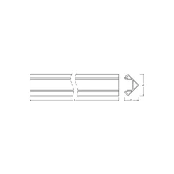 Ledvance LED-ljusslingor Profil Medium Edge Shape 18x18 200CM