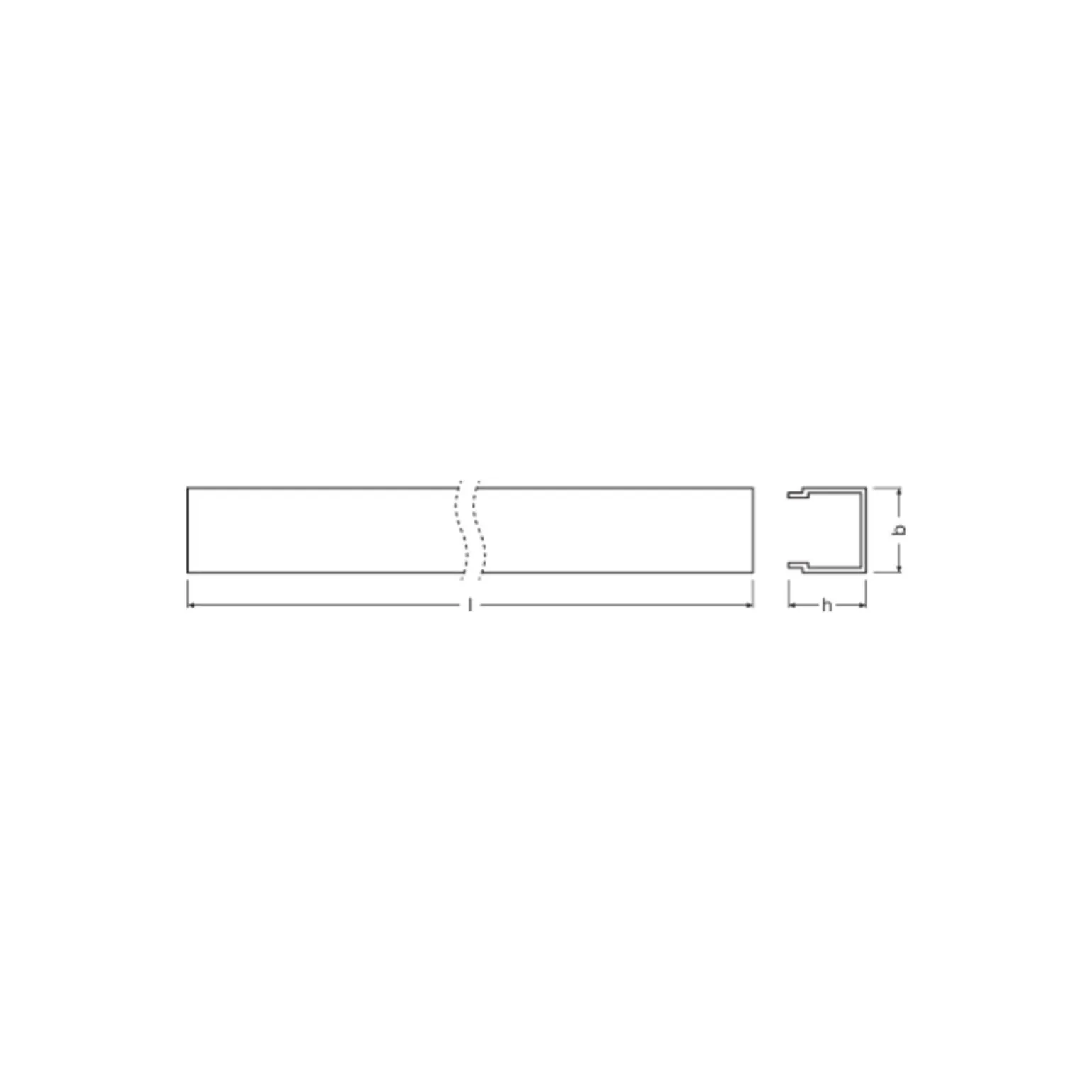 Ledvance LED-ljusslingor Profil Lock Wide U-formad 200CM | Diffuse