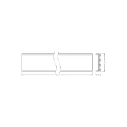 Ledvance LED-ljusslingor Profil Wide U-formad 26x8mm 100CM