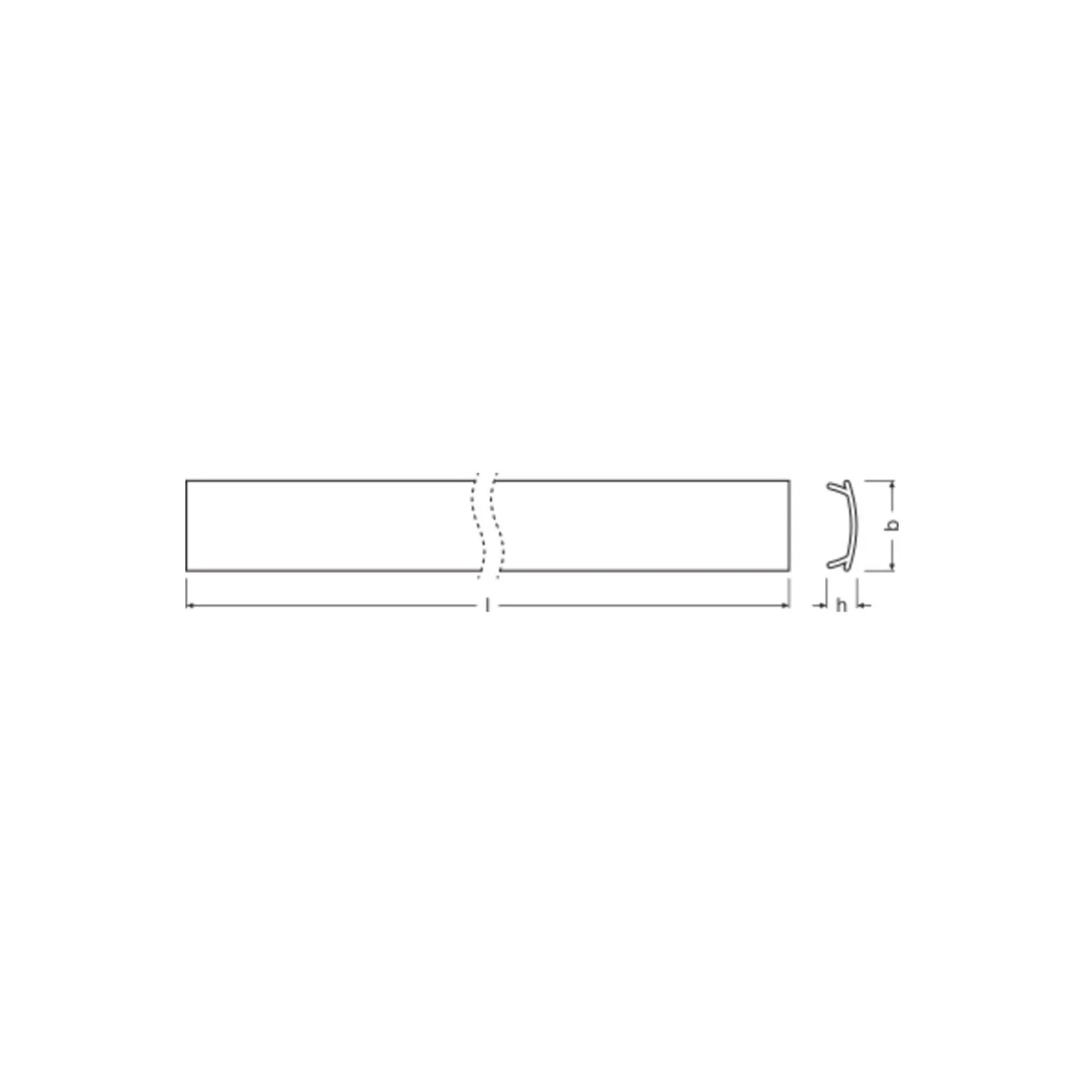 Ledvance LED-ljusslingor Profil Lock U-formad 100CM | Klar