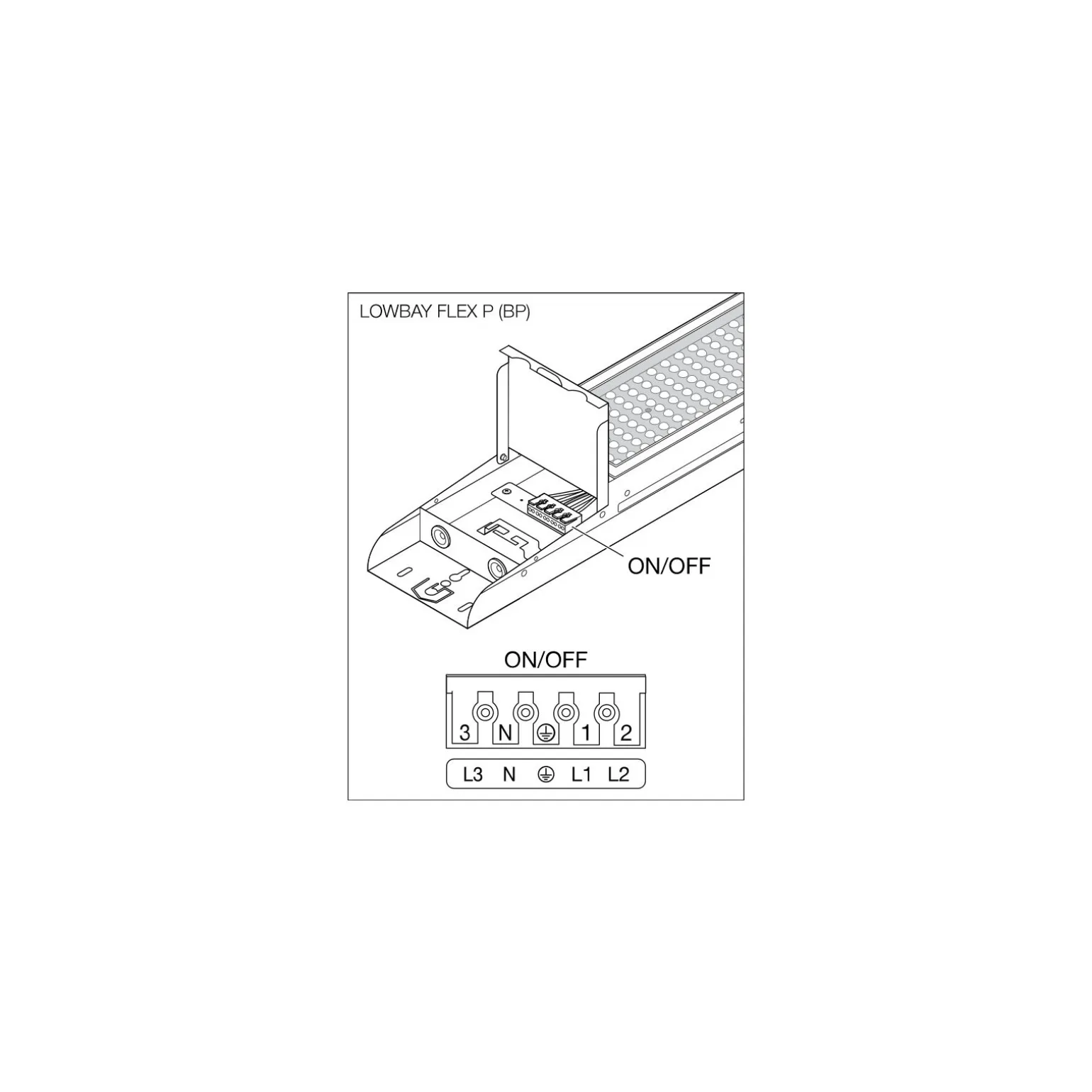 Ledvance LED Lowbay Flex Vit 73W 11680lm 90D - 840 Kallvit | IP66 - Ersättare 250W