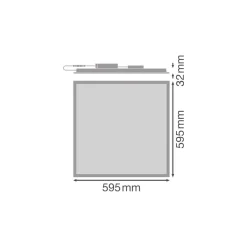 Ledvance LED Panel Comfort Gen 2 33W 4320lm - 865 Dagsljus | 60x60cm - UGR <22 - Zigbee Dimbar