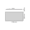 Ledvance LED Panel Compact 53W 5830lm - 840 Kallvit | 120x60cm