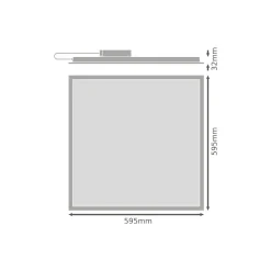 Ledvance LED Panel Eco 36W 3600lm - 865 Dagsljus | 60X60cm - UGR <21
