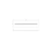 Ledvance LED Panel Indiviled 38W 4900lm - 930 Varm Vit | 120x30cm - UGR <19 - Bästa Färgåtergivning - Dali Dimbar