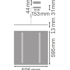 Ledvance LED Panel IndiviLED 33W 4000lm - 840 Kallvit | 60x60cm - UGR <16 - Zigbee Dimbar