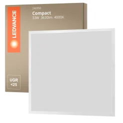 Ledvance LED Panel Kompakt Aluminium Vit 33W 3630lm - 840 Kallvit | 60x60cm