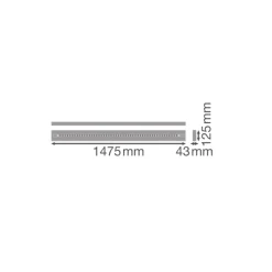 Ledvance LED Panel Linear Pendellampa IndiviLED 52W 6550lm - 940 Kallvit | 150cmx12cm - UGR <19 - Bästa Färgåtergivning
