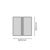 Ledvance LED Panel Protect 36W 5040lm - 830 Varm Vit | 62.5x62.5cm - UGR <22 - Dali Dimbar