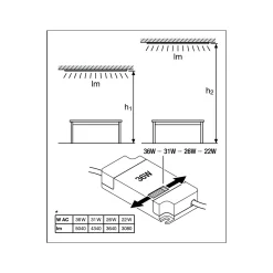 Ledvance LED Panel Protect 36W 5040lm - 830 Varm Vit | 62.5x62.5cm - UGR <22 - Dali Dimbar