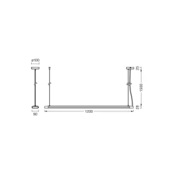 Ledvance LED Pendellampa Office Line Slab Vit 40W 4400lm - 840 Kallvit | Dimbar