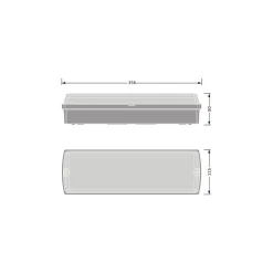 Ledvance LED Plafond Compact Vit 11W 840lm - 830-840 CCT | IP65 - 3 Timmar Nödbelysning - Rörelsesensor, Ljussensor