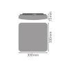 Ledvance LED Plafond Surface Fyrkant 24W 2000lm - 830-850 CCT | 330mm - IP44 - Med Rörelse- Och Ljussensor
