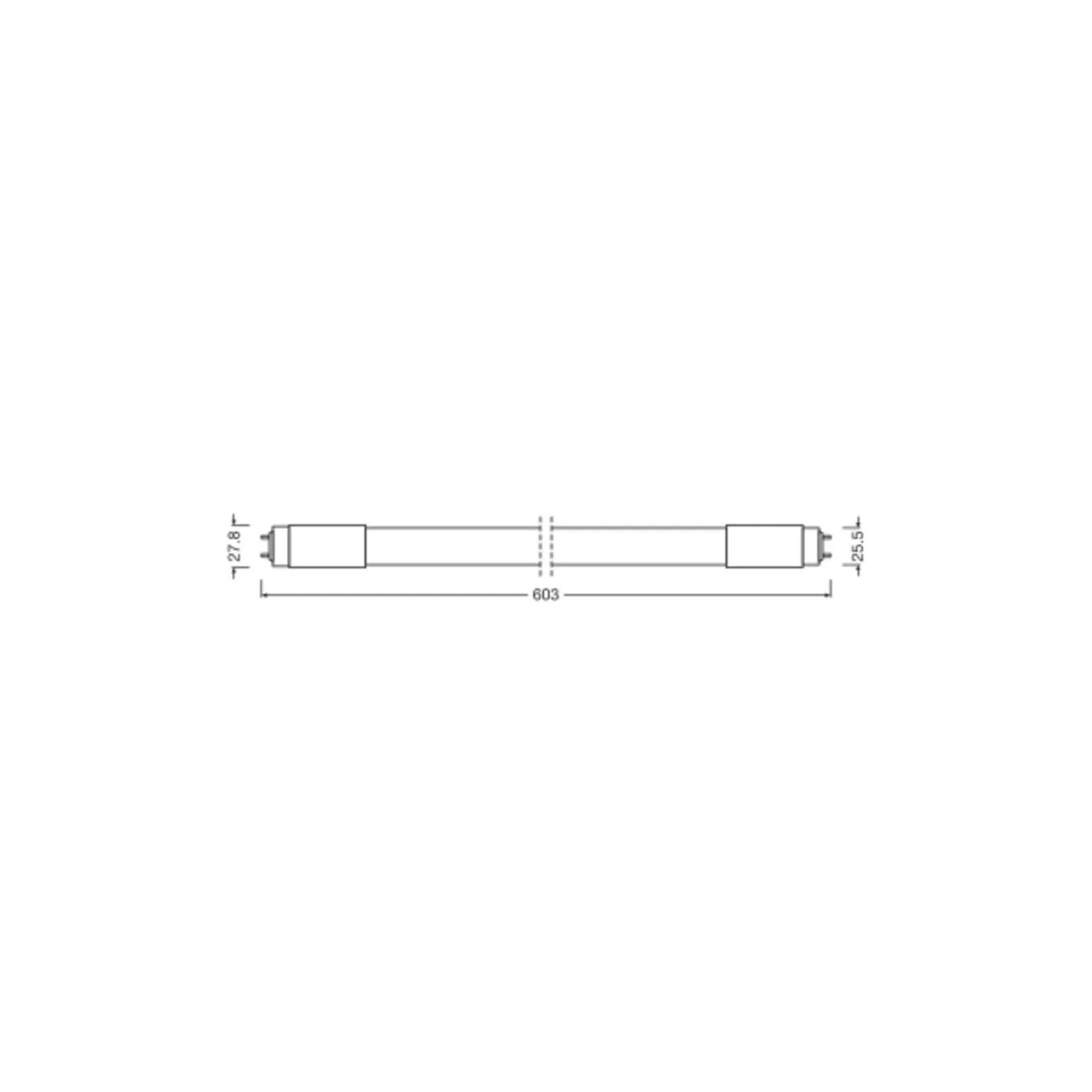 Ledvance LED Rör T8 Performance (HF) High Output 7.5W 1100lm - 840 Kallvit | 60cm - Ersättare 18W