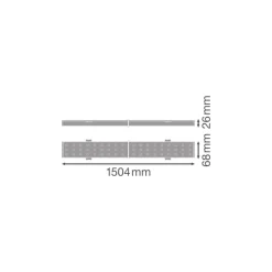 Ledvance LED Skensystem Trusys Universal Aluminium Vit 50W 9000lm 30D - 840 Kallvit