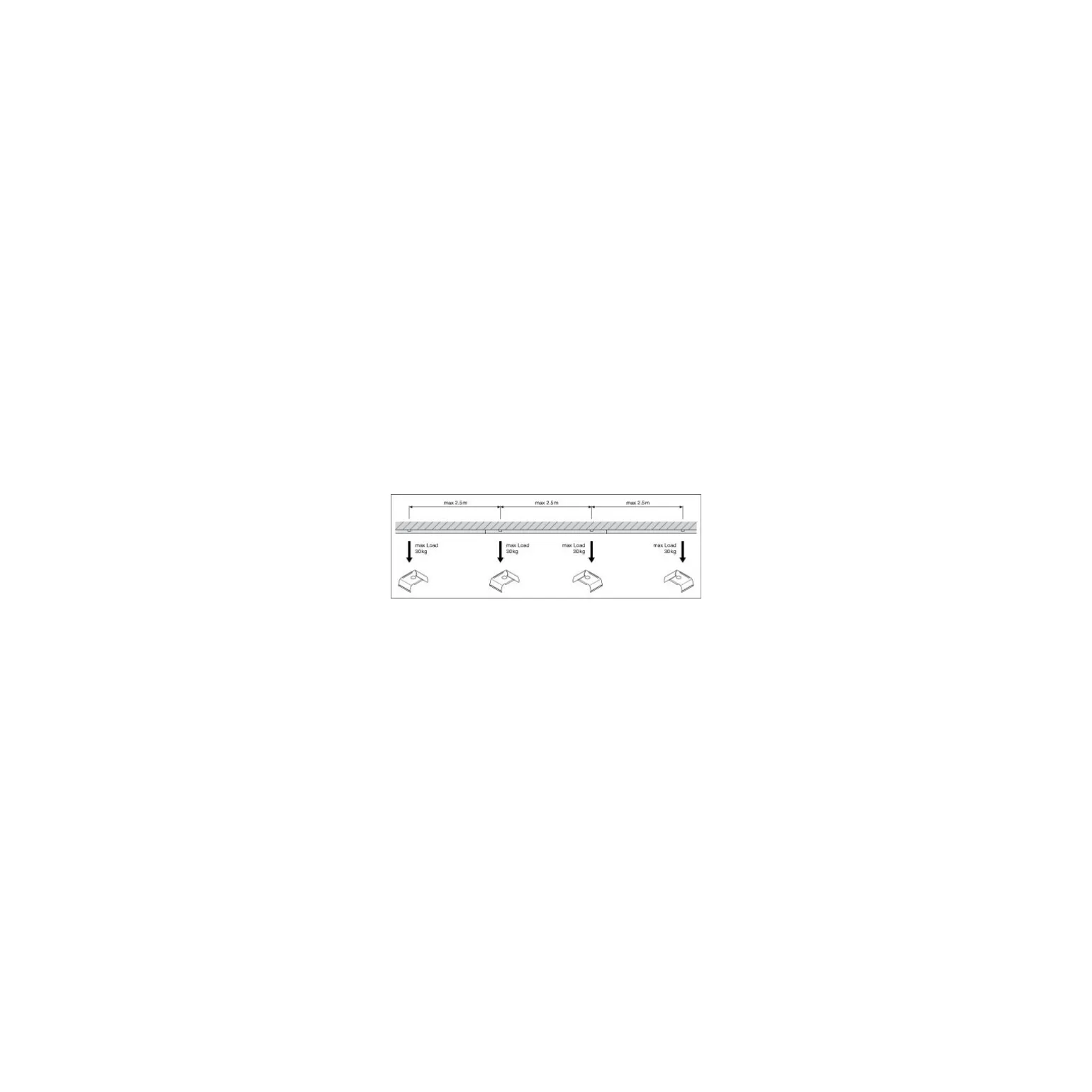 Ledvance LED Skensystem Trusys Flex Smal Spridningsgrad Vit 50W 8600lm - 865 Dagsljus | Dali Dimbar - Ersättare 2x58W