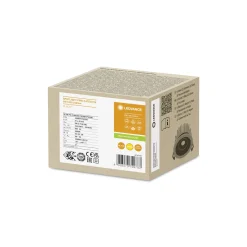 Ledvance LED Spot Fire Rated Aluminium Svart 8W 680lm 36D - 930 Varm Vit | Utskärning 68mm - IP65 - Bästa färgåtergivning - Dimbar