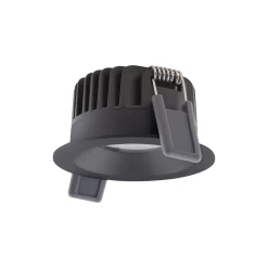 Ledvance LED Spot Fix Aluminium Svart 8W 680lm 36D - 930 Varm Vit | Utskärning 68mm - IP44 - Bästa färgåtergivning - Dimbar