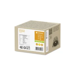 Ledvance LED Spot Fix Aluminium Silver 8W 680lm 36D - 930 Varm Vit | Utskärning 68mm - IP44 - Bästa färgåtergivning - Dimbar