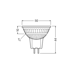 Ledvance LED Spot GU5.3 MR16 3.4W 345lm 36D - 927 Extra Varm Vit | Bästa Färgåtergivning - Dimbar - Ersättare 35W