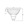 Ledvance LED Spot GU5.3 MR16 6.3W 355lm 36D - 927 Extra Varm Vit | Bästa färgåtergivning - Dimbar - Ersättare 35W