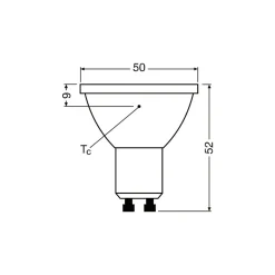 Ledvance LED Spot GU10 PAR16 6.9W 650lm 120D - 930 Varm Vit | Bästa Färgåtergivning - Dimbar - Ersättare 80W