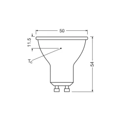 Ledvance LED Spot GU10 PAR16 5.6W 620lm 120D - 830 Varm Vit | Ersättare 80W
