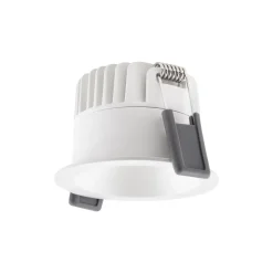 Ledvance LED Spot Mörklight Aluminium Vit 8W 680lm 36D - 930 Varm Vit | Utskärning 68mm - IP44 - Bästa färgåtergivning - Dimbar