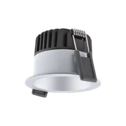 Ledvance LED Spot Mörklight Aluminium Silver 8W 680lm 36D - 930 Varm Vit | Utskärning 68mm - IP44 - Bästa färgåtergivning - Dimbar