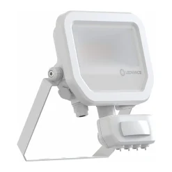 Ledvance LED Strålkastare Aluminium Vit 8W 1200lm 100D - 840 Kallvit | IP65 - Rörelse- Och Ljussensor - Symmetrisk