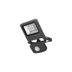 Ledvance LED Strålkastare Endura Svart 10W 800lm 100D - 830 Varm Vit | IP44 - Rörelse- och ljussensor - Symmetrisk