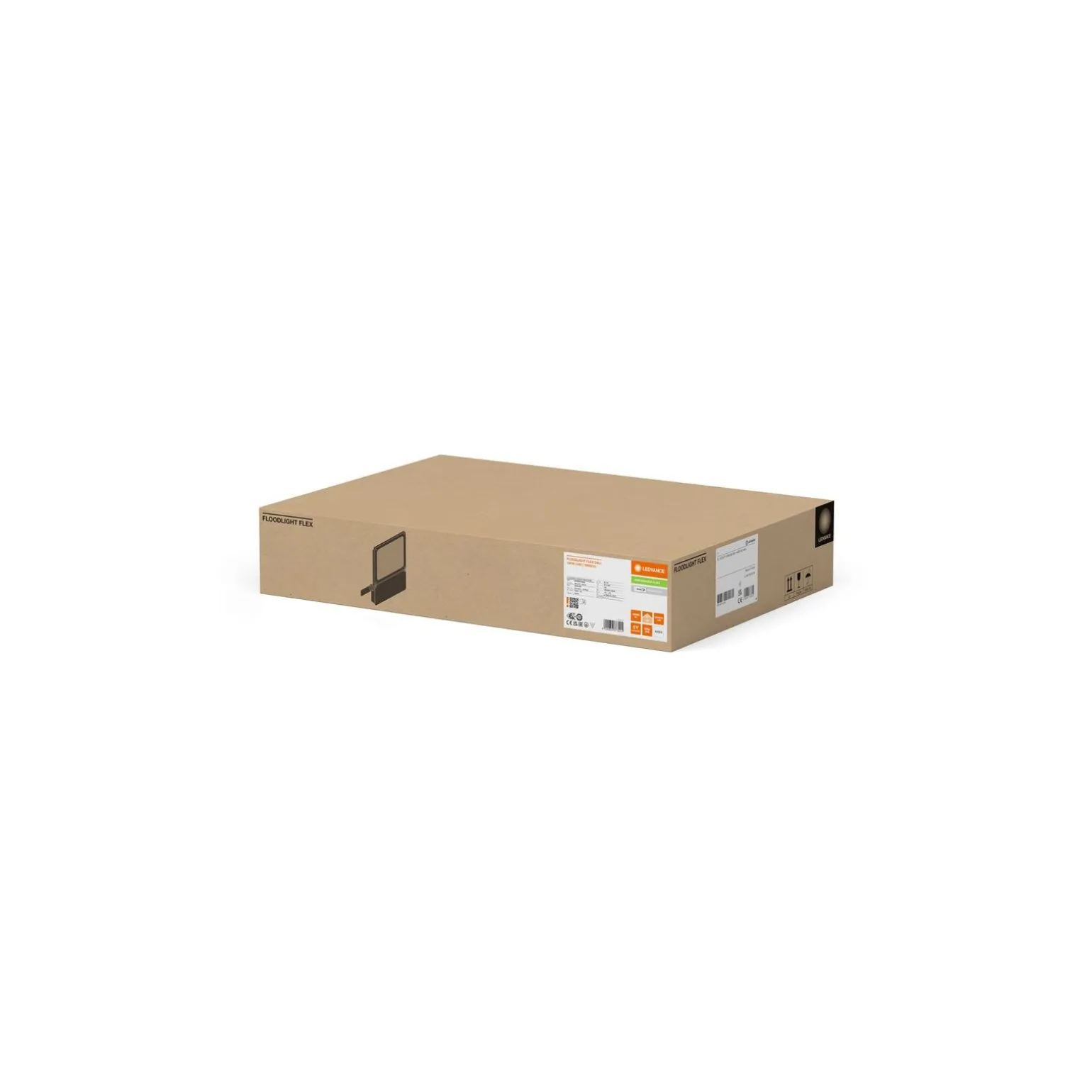 Ledvance LED Strålkastare Flex Vit 130W 19900lm 55x120D - 840 Kallvit | IP66 - Dali Dimbar - Asymmetrisk