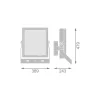 Ledvance LED Strålkastare High Mast Aluminium Svart 470W 56000lm 12D - 730 Varm Vit | IP66 - Symmetrisk - Exkl. Drivdon