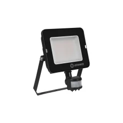 Ledvance LED Strålkastare Kompakt Svart 50W 4500lm 100D - 830 Varm Vit | IP65 - Symmetrisk - Rörelse- och ljussensor