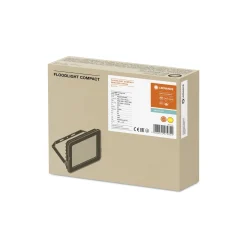 Ledvance LED Strålkastare Kompakt Svart 50W 4500lm 100D - 830 Varm Vit | IP65 - Symmetrisk