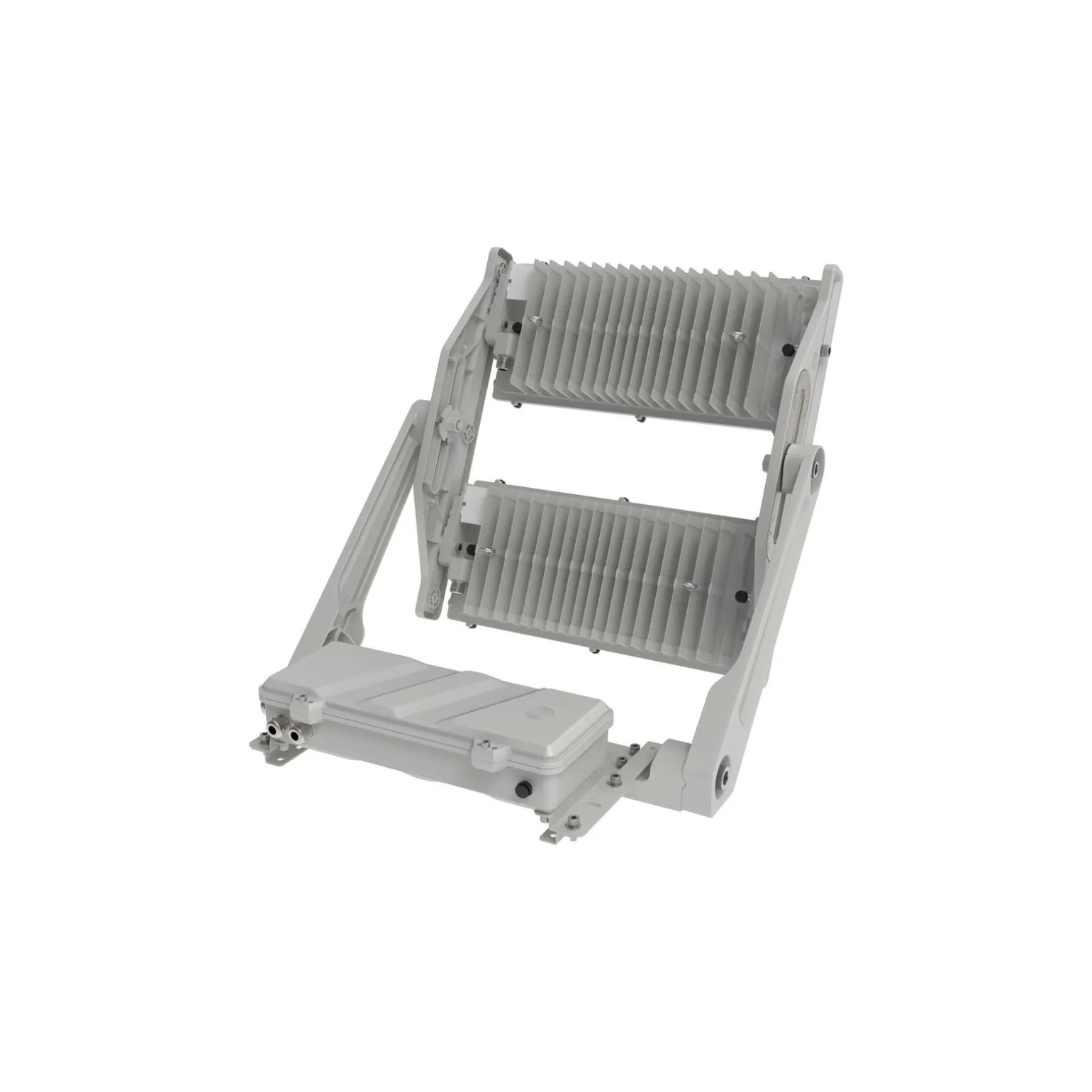 Ledvance LED Strålkastare Max Radial 45 Aluminium Grå 900W 171500lm 45D - 730 Varm Vit | IP66 - Symmetrisk
