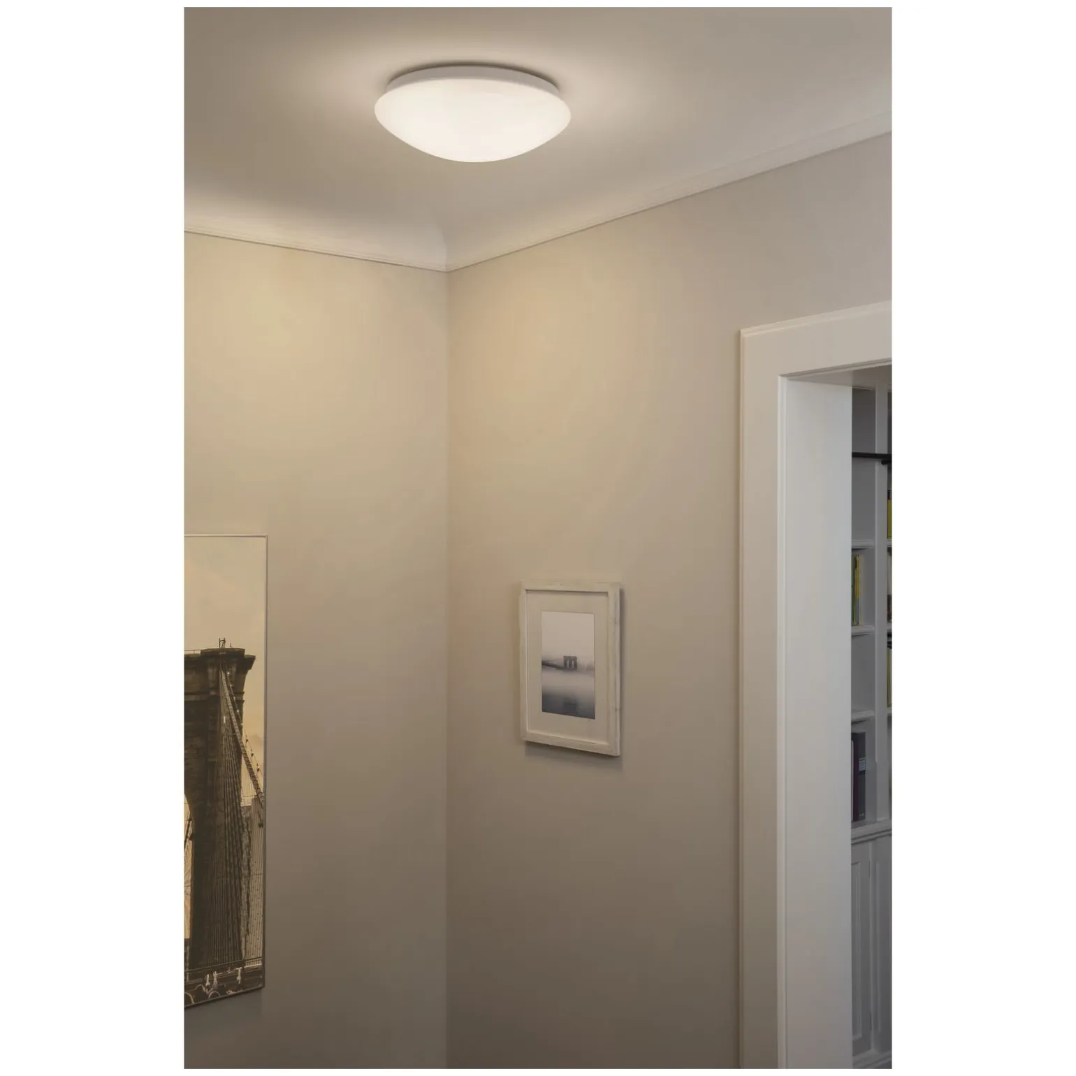 Ledvance LED Taklampa Vägglampa Badrumsbelysning Svart 18W 1150lm - 830-840 CCT | IP44