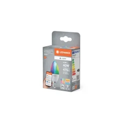 Ledvance Smart+ Matter E14 B40 4.9W 470lm - 827-865 Justerbar Vit | RGBW - Dimbar - Ersättare 40W