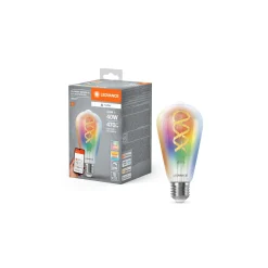 Ledvance Smart+ Matter E27 ST64 4.8W 470lm - 827-865 Justerbar Vit | RGBW - Dimbar - Ersättare 40W