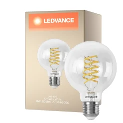Ledvance Smart+ Wifi E27 G80 8W 806lm - 827-865 Justerbar Vit | Dimbar - Ersättare 60W