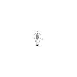 Ledvance Smart+ Wifi E27 Päron Classic Filament 4.5W 300lm - 827 Extra Varm Vit | RGBW - Ersättare 30W