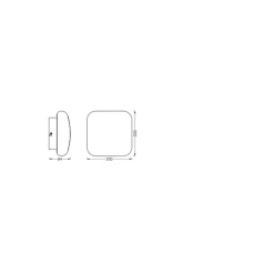 Ledvance Smart+ Wifi LED Vägglampa Badrumsbelysning Vit 12W 900lm - 830-865 Justerbar Vit | IP44