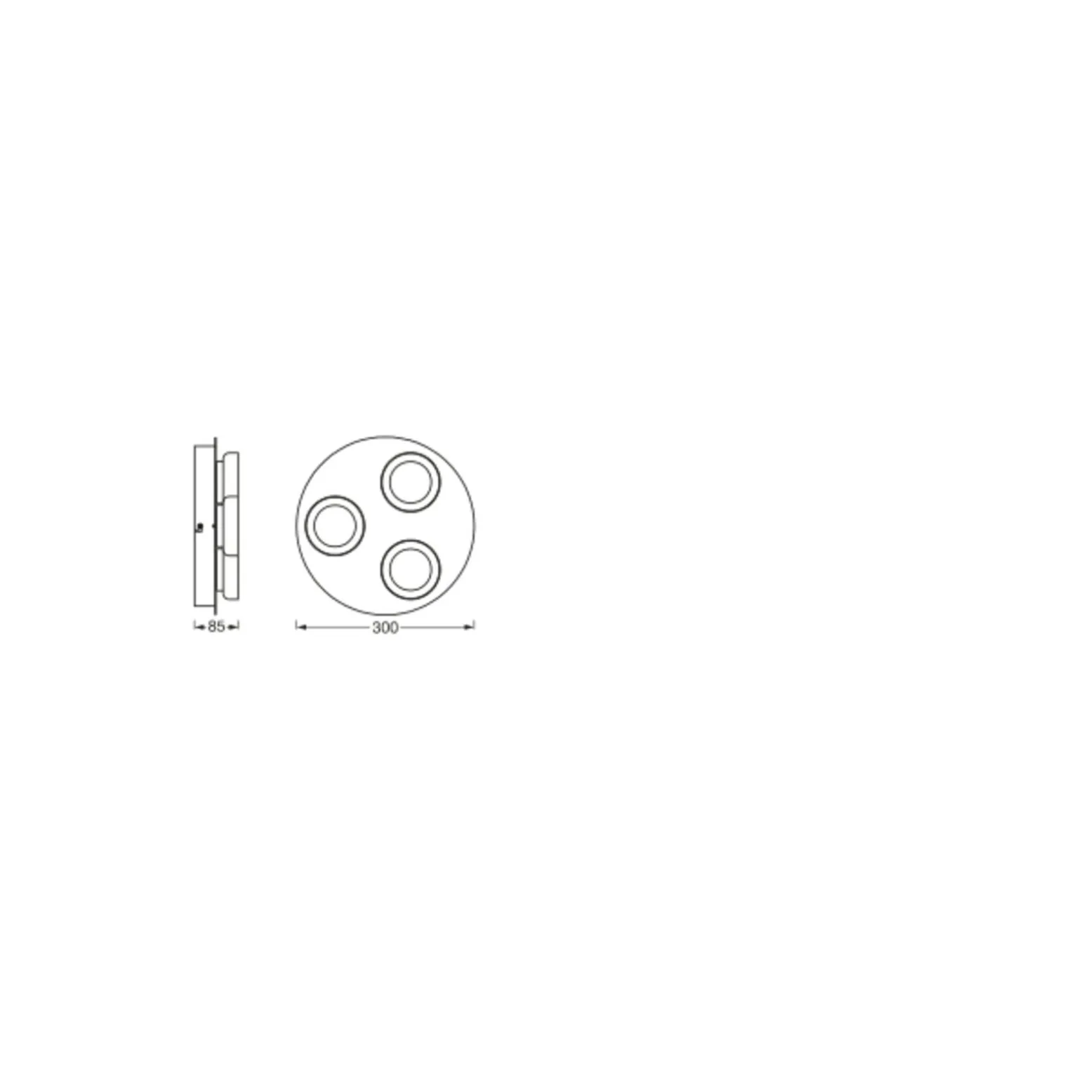 Ledvance Smart+ Wifi LED Vägglampa Badrumsbelysning Runda Silver 18W 1100lm - 830-865 Justerbar Vit | IP44